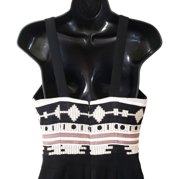 Anthropologie Nomad Morgan Carper La Sierra Aztec Print Jumpsuit Sz 6P - Picture 6 of 15